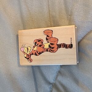 Disney Winnie the Pooh Cartoon Bouncing Tigger Rubber Stamp by All Night Media